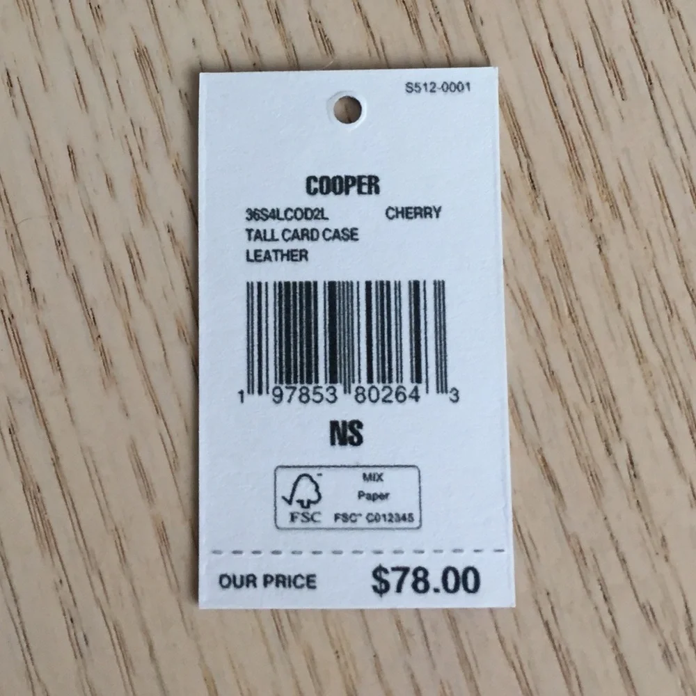 Michael Kors Cooper Cherry Leather Card  Holder